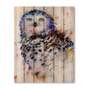 Colorful Snowy Owl by Crouser DaydreamHQ Fine Art on Wood 32x42