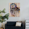 Colorful Snowy Owl by Crouser DaydreamHQ Fine Art on Wood