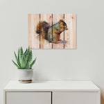 Colorful Squirrel by Crouser DaydreamHQ Fine Art on Wood