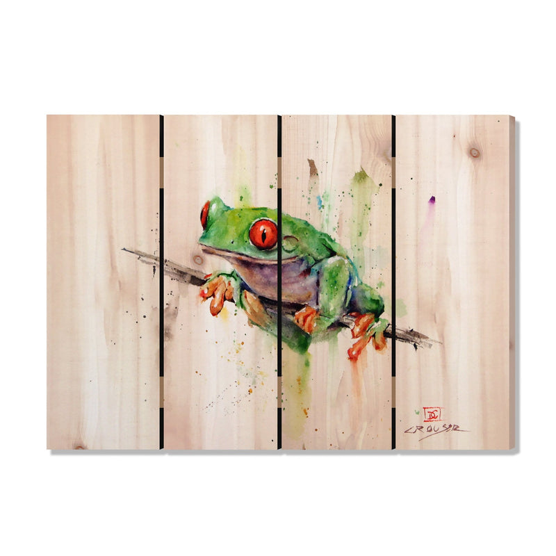 Tree Frog by Crouser DaydreamHQ Fine Art on Wood 22x16