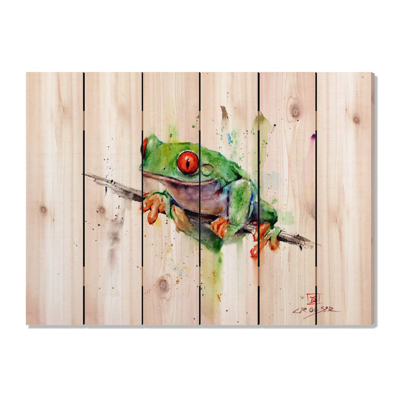 Tree Frog by Crouser DaydreamHQ Fine Art on Wood 33x24