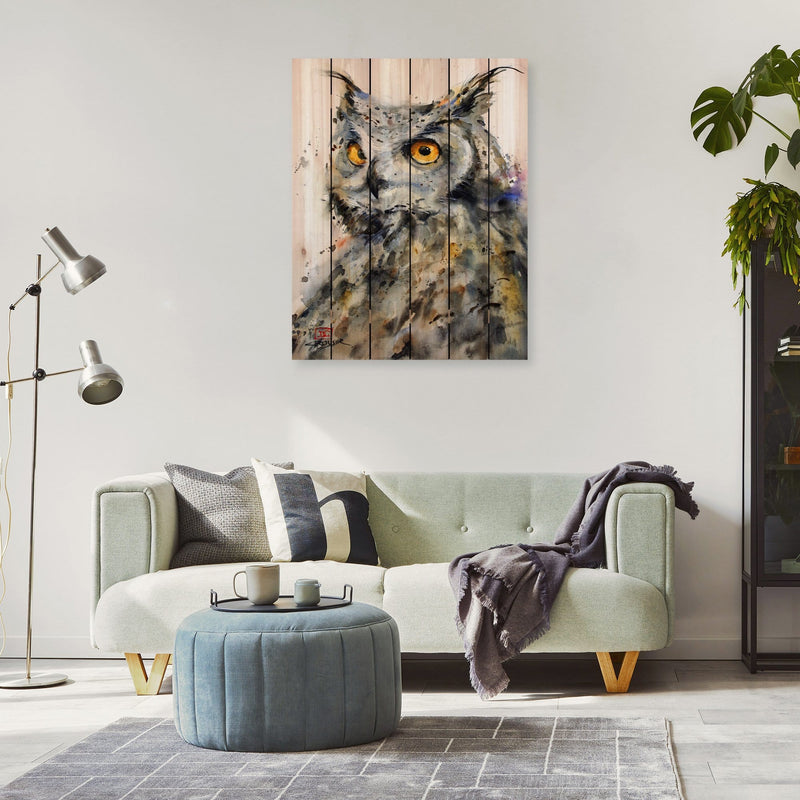 The Watching by Crouser DaydreamHQ Fine Art on Wood
