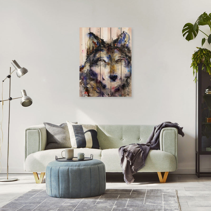 Wolf by Crouser DaydreamHQ Fine Art on Wood 28x36
