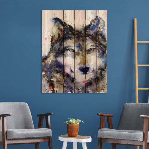 Wolf by Crouser DaydreamHQ Fine Art on Wood 32x42