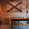 Alabama State Historic Flag on Wood DaydreamHQ Rustic Flags 44"x30"