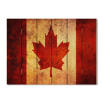 Rustic Canadian Flag on Wood DaydreamHQ Rustic Flags 33x24