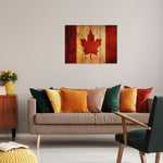 Rustic Canadian Flag on Wood DaydreamHQ Rustic Flags 33x24