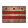 Washington D.C. Historic Flag on Wood DaydreamHQ Rustic Flags 22"x16"