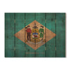 Delaware State Historic Flag on Wood DaydreamHQ Rustic Flags 33"x24"