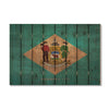 Delaware State Historic Flag on Wood DaydreamHQ Rustic Flags 44"x30"