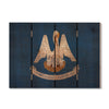 Louisiana State Historic Flag on Wood DaydreamHQ Rustic Flags 22"x16"