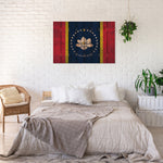 Mississippi Rustic State Flag on Wood DaydreamHQ Rustic Flags