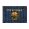Montana State Historic Flag on Wood DaydreamHQ Rustic Flags 44"x30"