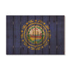 New Hampshire State Historic Flag on Wood DaydreamHQ Rustic Flags 44"x30"