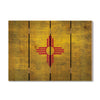 New Mexico State Historic Flag on Wood DaydreamHQ Rustic Flags 22"x16"
