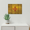New Mexico State Historic Flag on Wood DaydreamHQ Rustic Flags