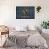 Oklahoma State Historic Flag on Wood DaydreamHQ Rustic Flags