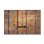 Rhode Island State Historic Flag on Wood DaydreamHQ Rustic Flags 44"x30"