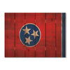 Tennessee State Historic Flag on Wood DaydreamHQ Rustic Flags 33"x24"
