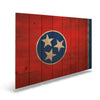 Tennessee State Historic Flag on Wood