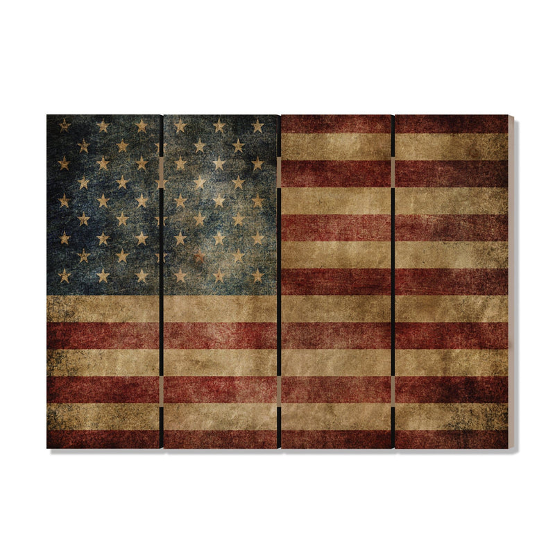 Rustic American Flag on Wood DaydreamHQ Rustic Flags 22"x16"