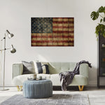 Rustic American Flag on Wood DaydreamHQ Rustic Flags