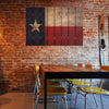 Texas State Historic Flag on Wood DaydreamHQ Rustic Flags 44"x30"