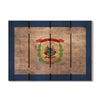 West Virginia State Historic Flag on Wood DaydreamHQ Rustic Flags 22"x16"