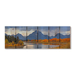 Mountain Paradise - Photography on Wood DaydreamHQ Photography on Wood 32x11