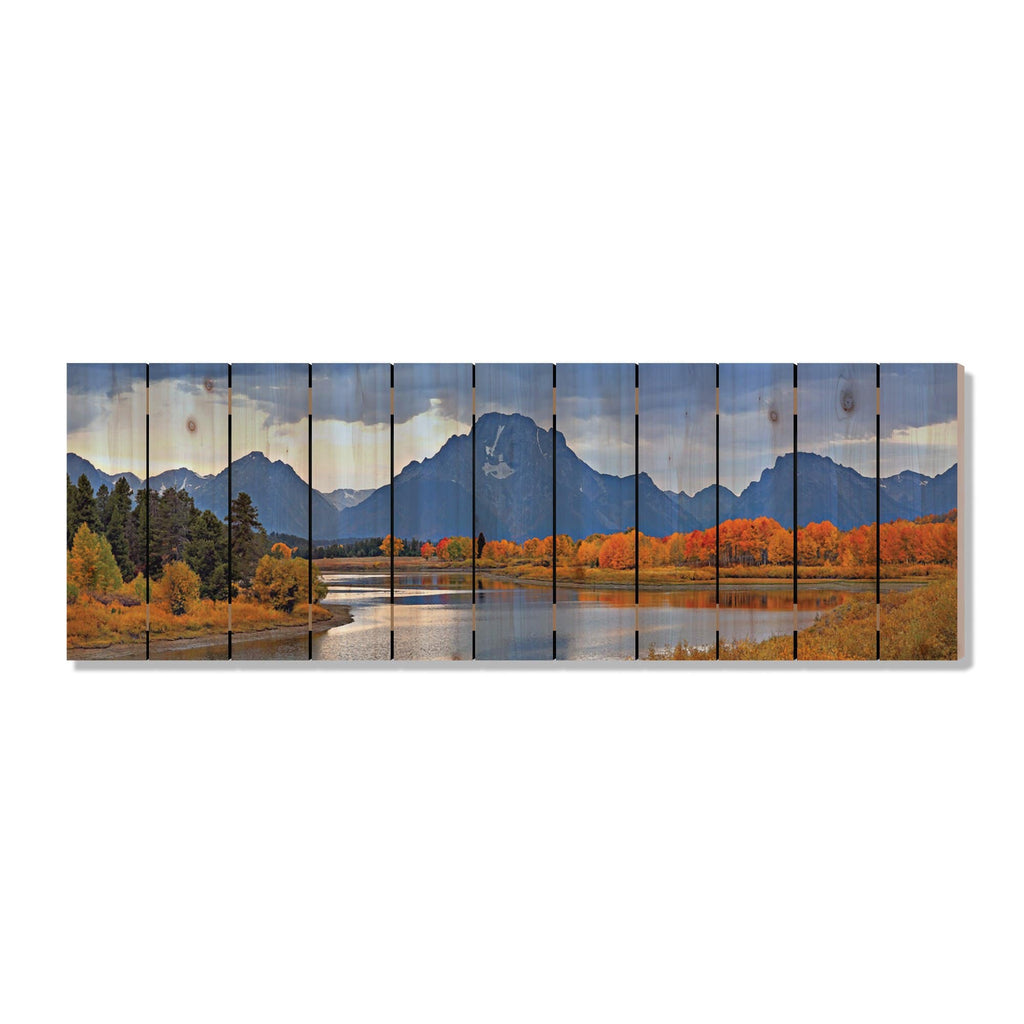 Mountain Paradise - Photography on Wood DaydreamHQ Photography on Wood 60x20