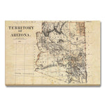 Arizona Map from 1879 DaydreamHQ Grand Wood Wall Art 36x24