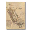 California Map from 1866 DaydreamHQ Grand Wood Wall Art 18x24