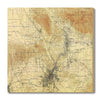 Los Angeles, California Map from 1900 DaydreamHQ Grand Wood Wall Art 32x32