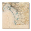 San Diego, California Map from 1904 DaydreamHQ Grand Wood Wall Art 32x32