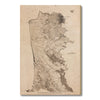San Francisco, California Map from 1869 DaydreamHQ Grand Wood Wall Art 32x48