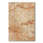Yosemite, California Map from 1909 DaydreamHQ Grand Wood Wall Art 32x48