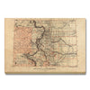 Colorado Map from 1879 DaydreamHQ Grand Wood Wall Art 24x18