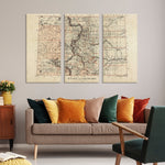 Colorado Map from 1879 DaydreamHQ Grand Wood Wall Art