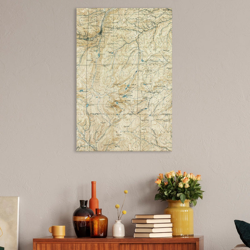 Georgetown, Colordao Map from 1903 DaydreamHQ Grand Wood Wall Art