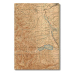Mount Elbert, Colorado Map from 1939 DaydreamHQ Grand Wood Wall Art 24x36