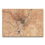 Washington, DC Map from 1900 DaydreamHQ Grand Wood Wall Art 36x24