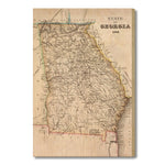 Georgia Map from 1845 DaydreamHQ Grand Wood Wall Art 18x24
