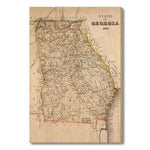 Georgia Map from 1845 DaydreamHQ Grand Wood Wall Art 24x36