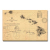 Hawaii Map from 1896 DaydreamHQ Grand Wood Wall Art 24x18