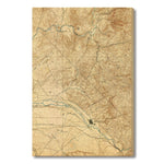 Boise, Idaho Map from 1892 DaydreamHQ Grand Wood Wall Art 24x36