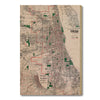 Chicago, Illinois Map from 1910 DaydreamHQ Grand Wood Wall Art 18x24