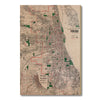 Chicago, Illinois Map from 1910 DaydreamHQ Grand Wood Wall Art 32x48