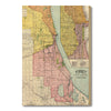 Chicago, Illinois Map from 1897 DaydreamHQ Grand Wood Wall Art 18x24