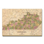 Kentucky Map from 1841 DaydreamHQ Grand Wood Wall Art 24x18