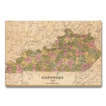 Kentucky Map from 1841 DaydreamHQ Grand Wood Wall Art 36x24